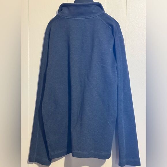 BANANA REPUBLIC Men's LARGE Gray 1/4 zipper Sweater business casual - Picture 2 of 8